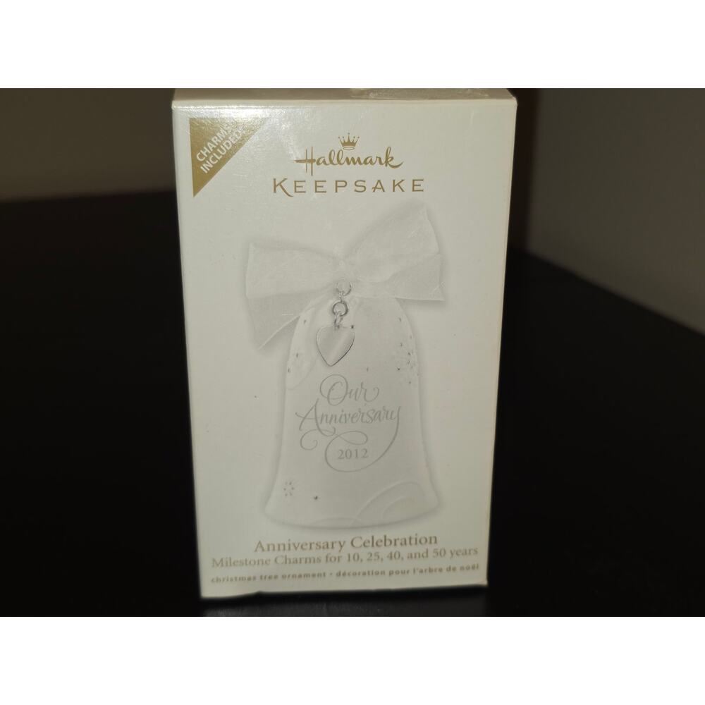 Hallmark 2012 Porcelain Bell Ornament Anniversary Celebration New‎